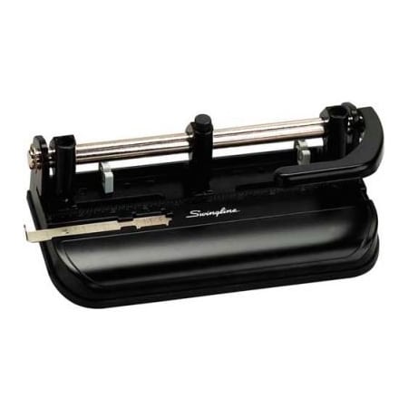 Swingline Swingline Lever Handle Heavy Duty Punch, 2 - 7 Holes, 32 Sheets, Black 74350